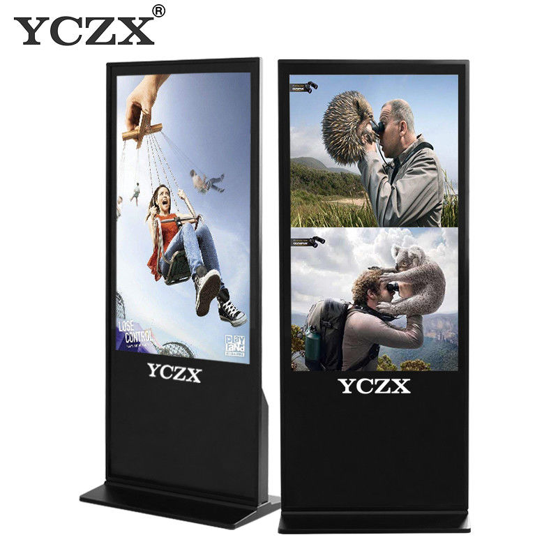 Digital Floor Standing LCD Advertising Player For Supermarket And Cinema