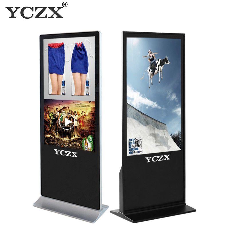 Multifunctional Floor Standing Interactive Signage Display With Ultra Thin Body