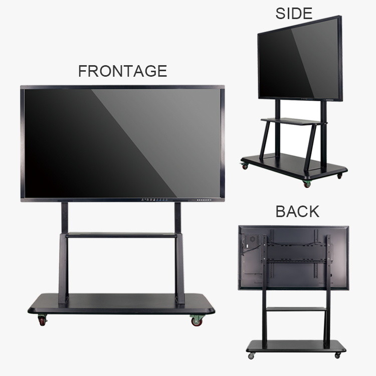 High Performance Interactive Boards 32 43 49 55 65 70 75 85 98 Inch Mobile Stand For Touch Infrared Whiteboard